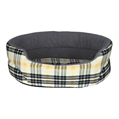 Trixie-Hundekorb Glückskaro Beige / Grau