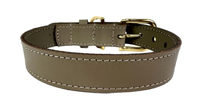 Sazzz Hundehalsband Braveheart Classic Leder Taupe