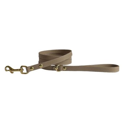 Sazzz Hundeleine Passion Classic Leder Taupe