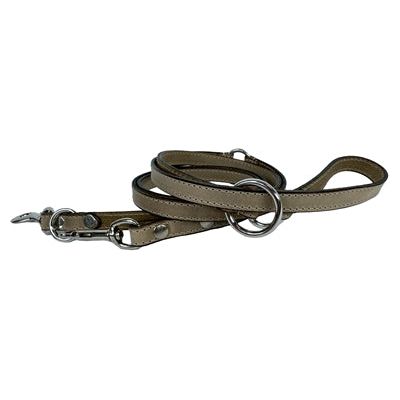 Sazzz Hundeleine Furchtlos Vintage Verstellbar Leder Beige