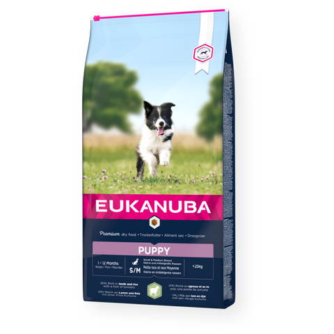 12kg EUKANUBA Puppy kleine/mittelgroße Rassen Lamm und Reis
